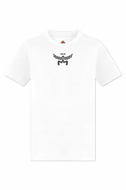 MCM WHITE Printed T-shirt