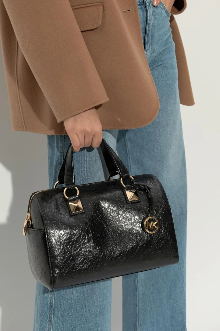 Michael Michael Kors BLACK Handbag Grayson