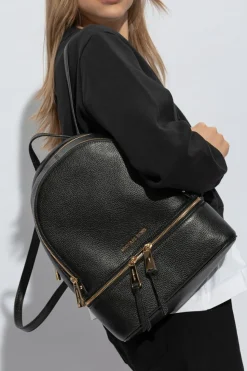 Michael Michael Kors BLACK 'Rhea Zip' backpack