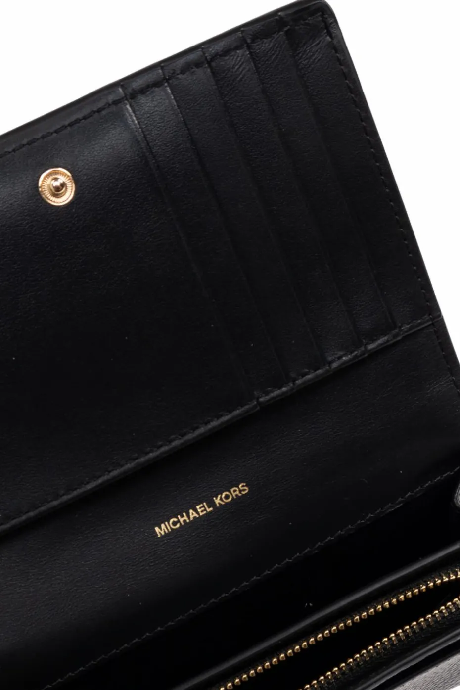 Michael Michael Kors BLACK "Jet Set" wallet