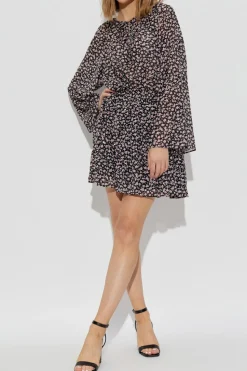 Michael Michael Kors BLACK Floral print top