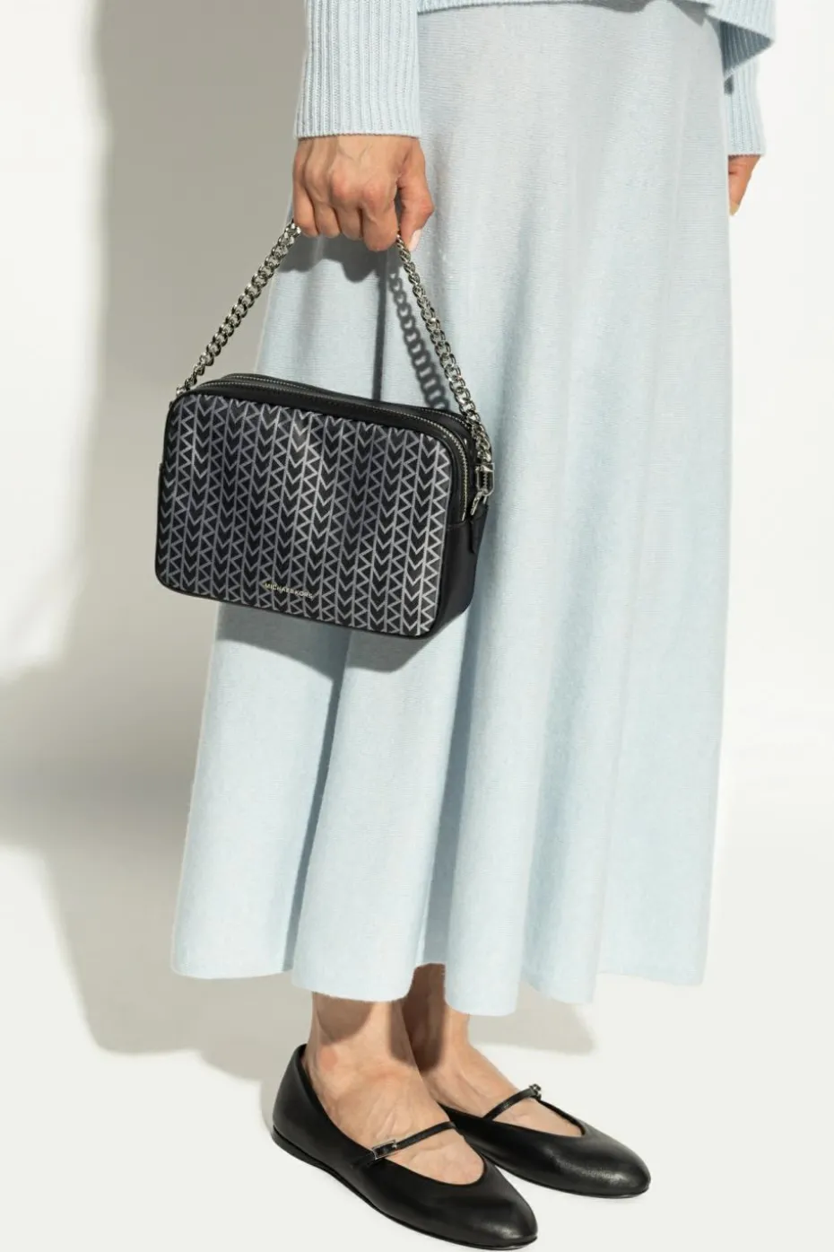 Michael Michael Kors BLACK Shoulder bag `Bryant Medium`