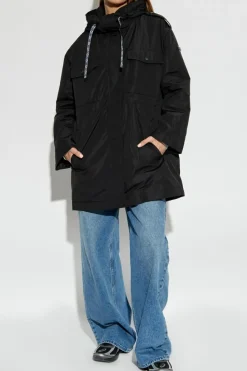 Michael Michael Kors BLACK Parka with hood