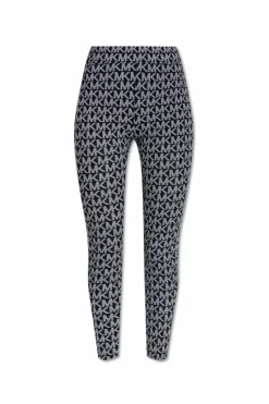 Michael Michael Kors BLACK Monogram leggings