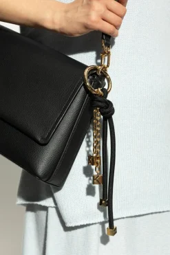 Michael Michael Kors BLACK Keychain with logo