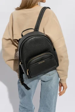 Michael Michael Kors BLACK Backpack with logo