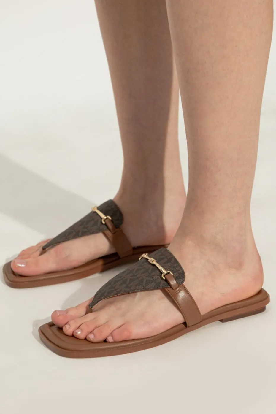 Michael Michael Kors BROWN Slides Lena