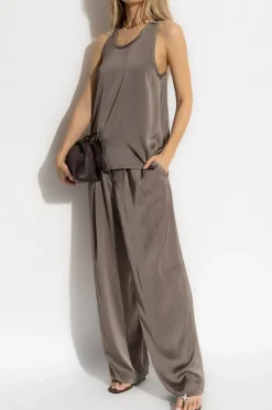 Michael Michael Kors BROWN Wide-leg pants