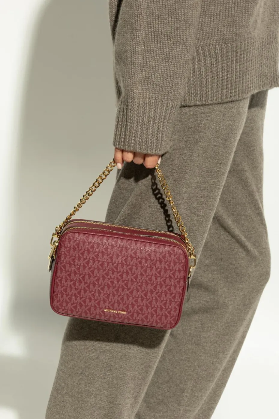 Michael Michael Kors BURGUNDY Shoulder bag "Bryant Medium"