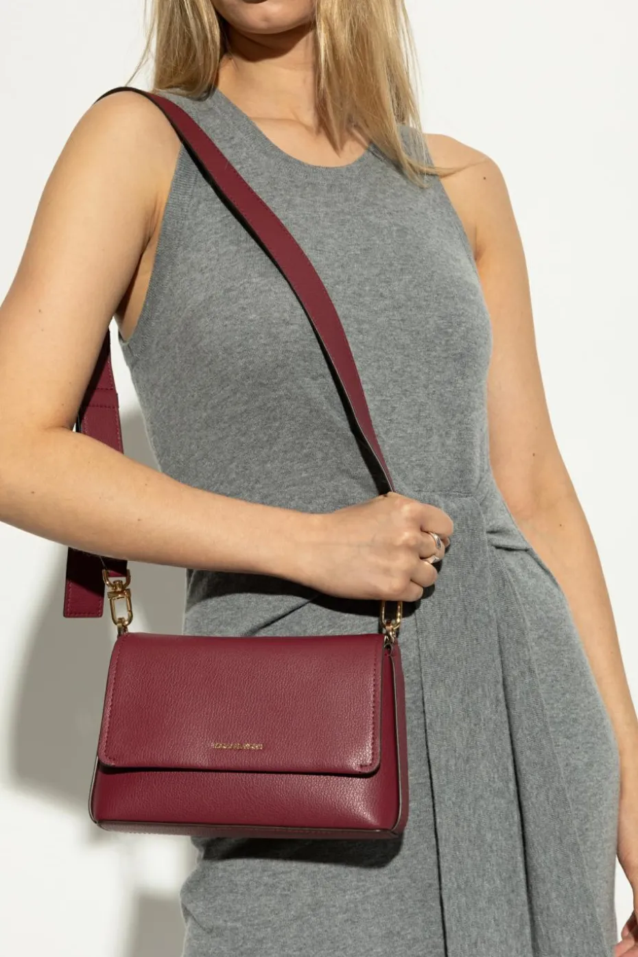 Michael Michael Kors BURGUNDY Shoulder bag "Nessa Small"