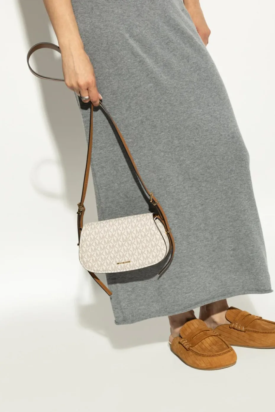Michael Michael Kors cream Shoulder bag `Lydia Small`