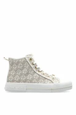 Michael Michael Kors cream Ankle-high 'Evy' sneakers