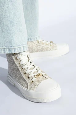 Michael Michael Kors cream Ankle-high 'Evy' sneakers