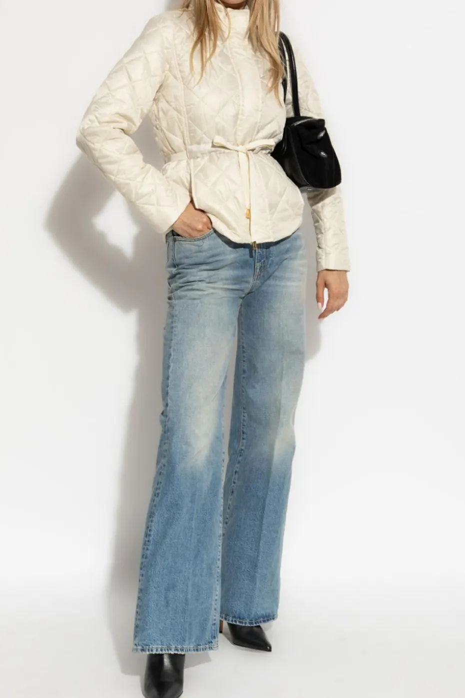 Michael Michael Kors cream Insulated jacket with hood