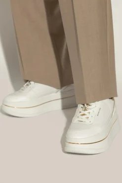 Michael Michael Kors WHITE "Hayes" platform sports shoes