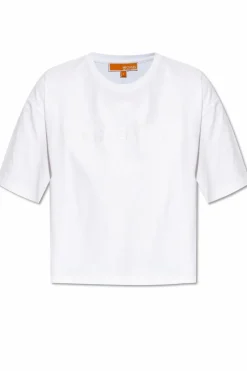 Michael Michael Kors WHITE Loose-fit T-shirt with embroidered logo