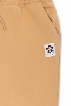 Mini Rodini beige Sweatpants with logo