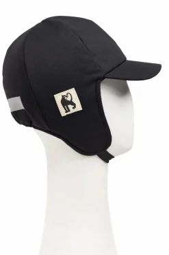 Mini Rodini BLACK Earflap Hat