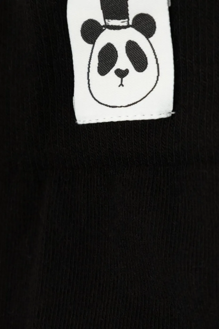 Mini Rodini BLACK Tights with cat motif