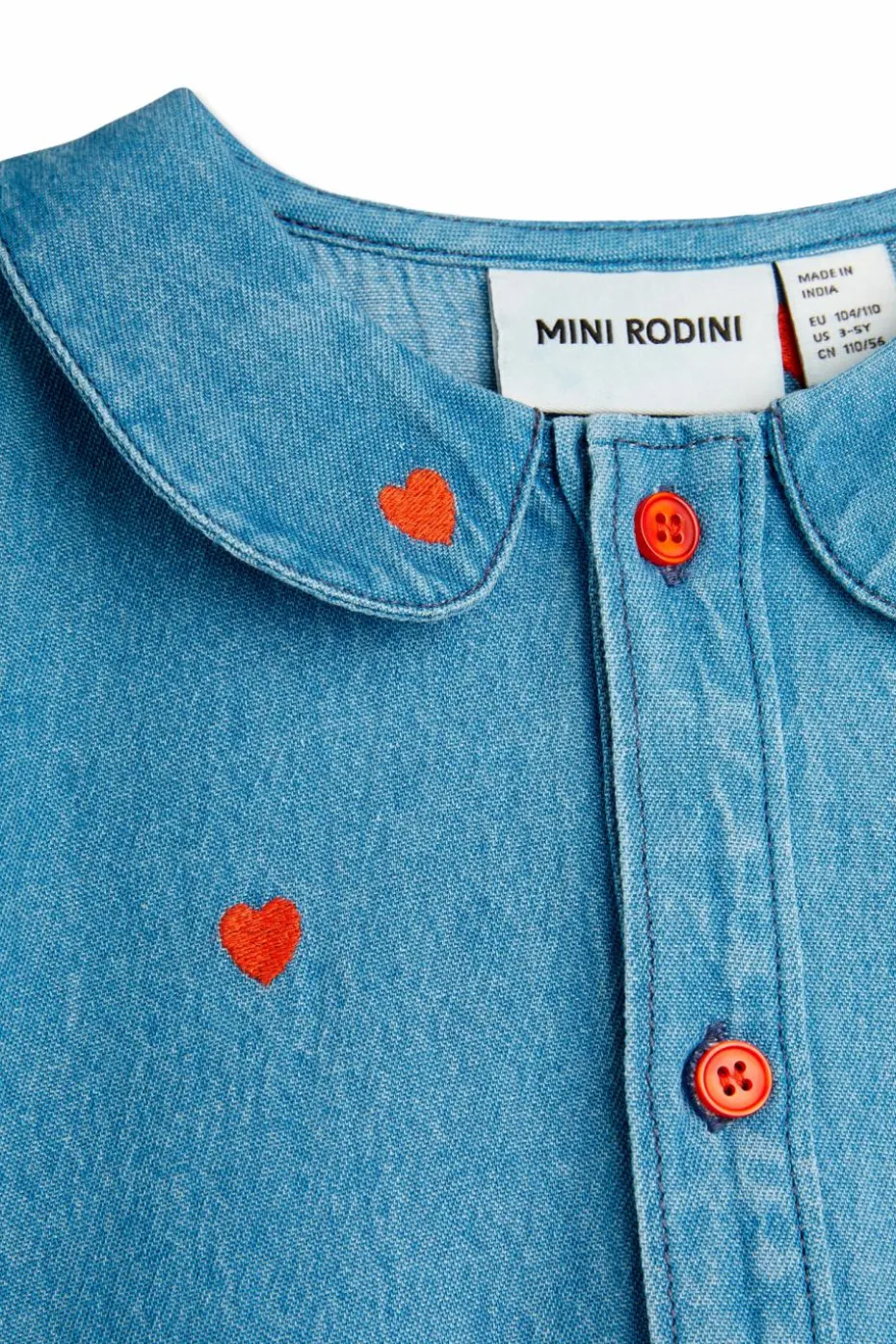 Mini Rodini BLUE Denim dress