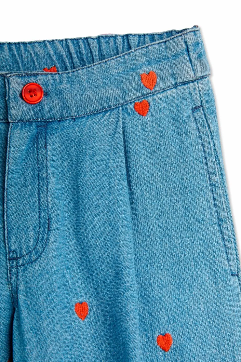 Mini Rodini BLUE Jeans with heart motif