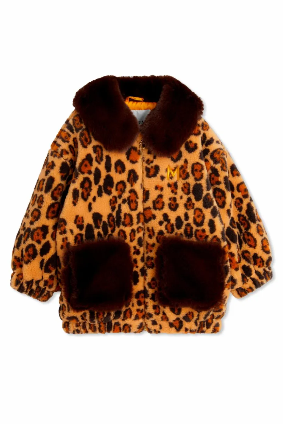 Mini Rodini BROWN Faux fur jacket