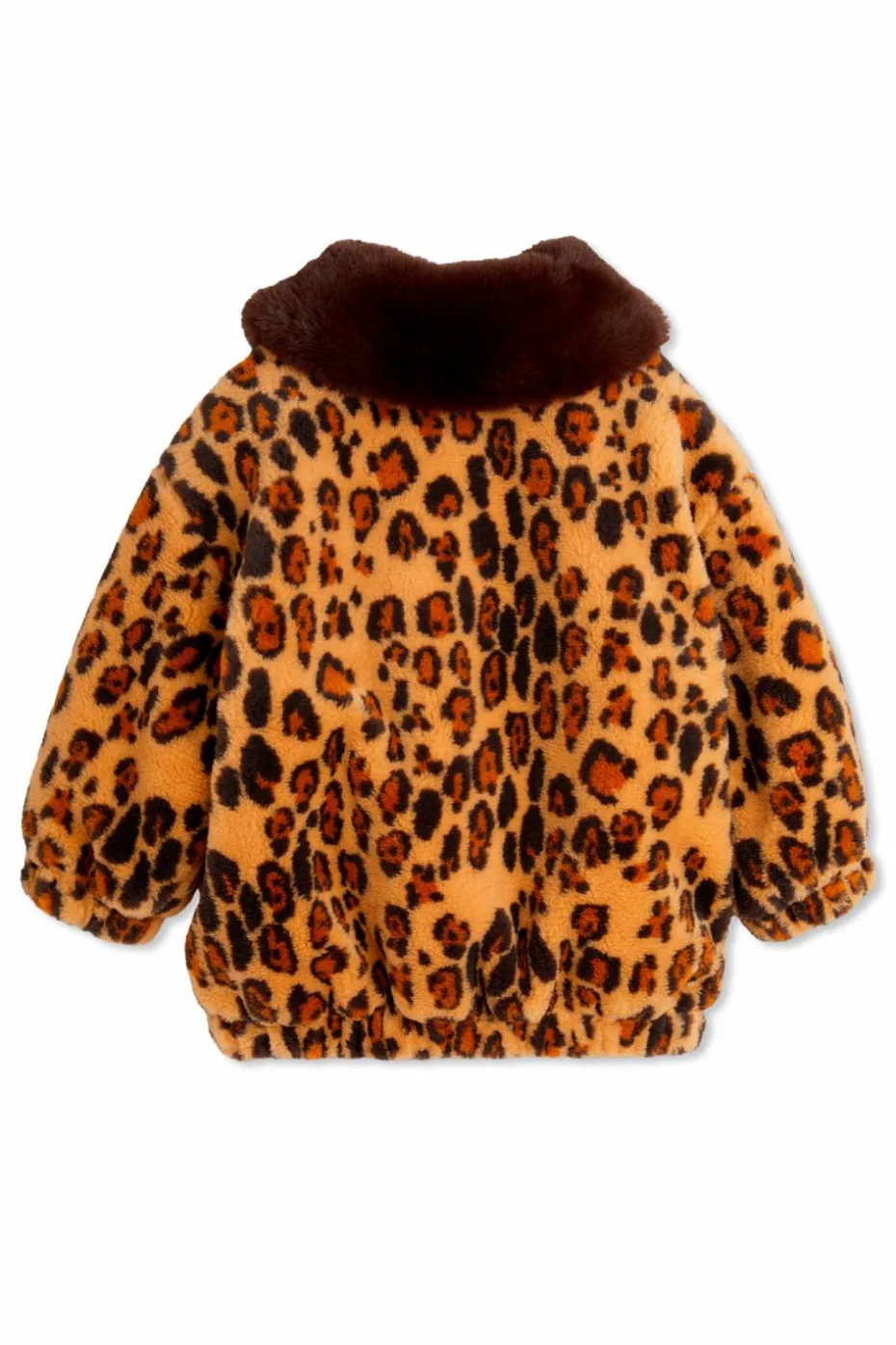 Mini Rodini BROWN Faux fur jacket