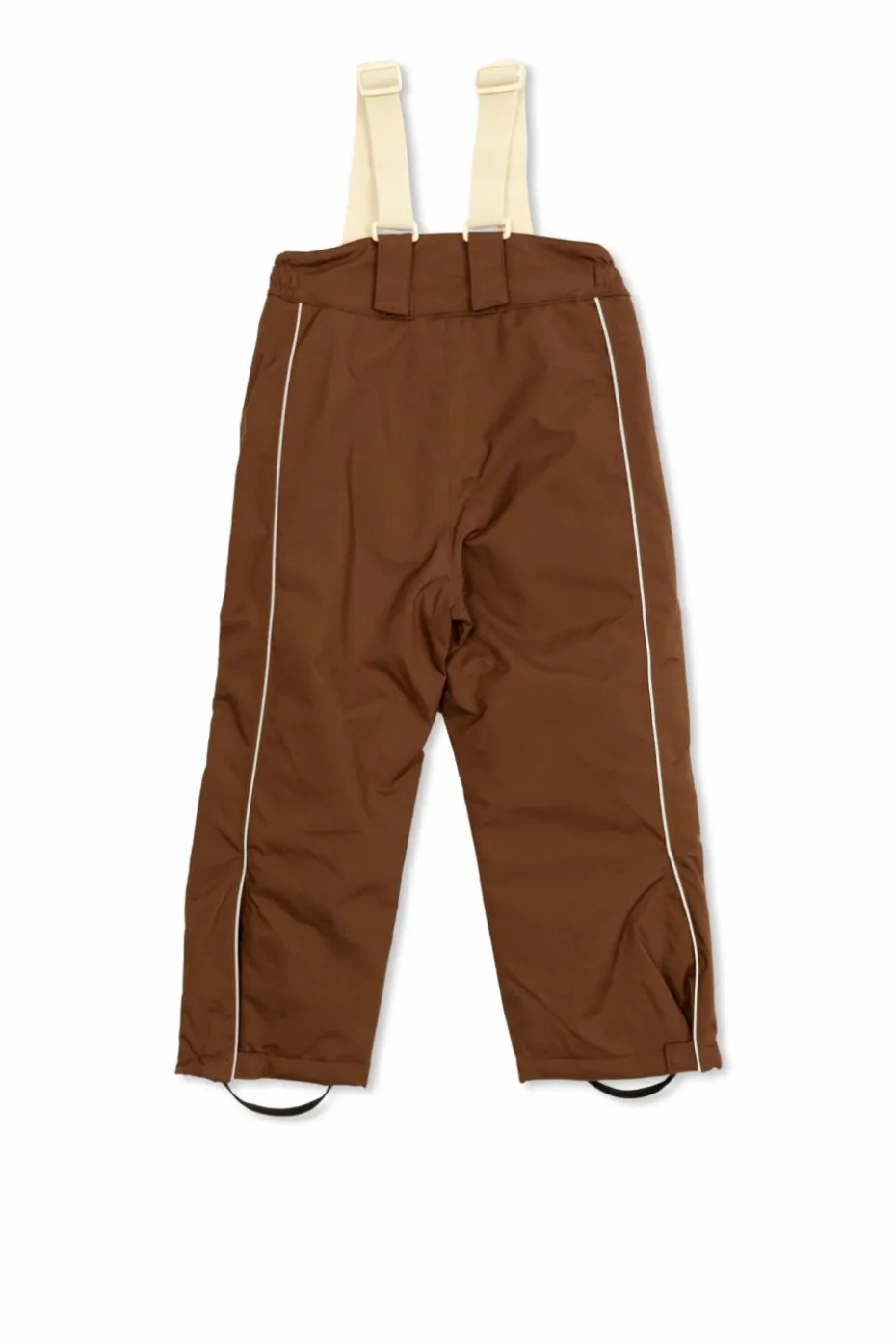 Mini Rodini BROWN Insulated pants with suspenders