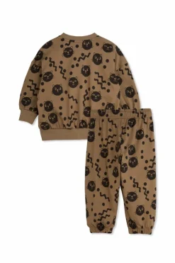 Mini Rodini BROWN Set: sweatshirt and pants