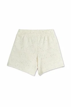 Mini Rodini cream Cotton shorts