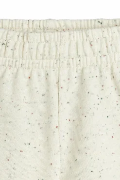 Mini Rodini cream Cotton shorts