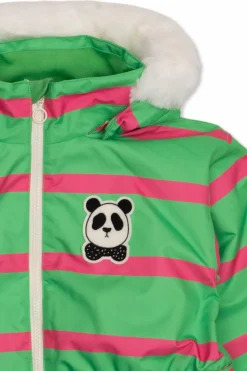 Mini Rodini GREEN Hooded ski jacket
