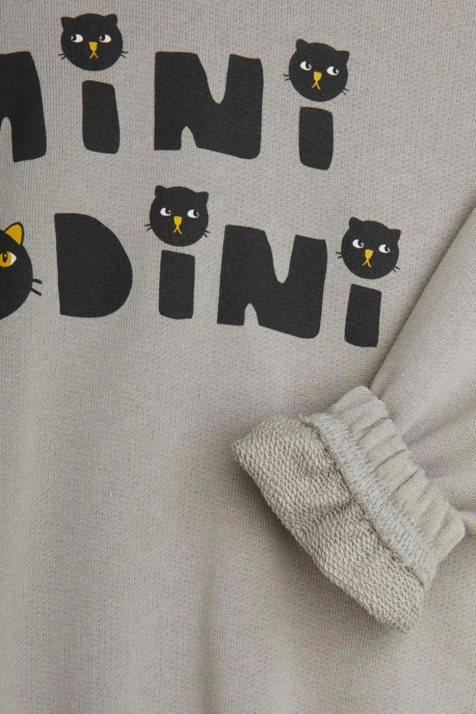 Mini Rodini GREY Sweatshirt with printed logo