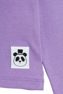 Mini Rodini PURPLE Cotton long sleeve top