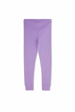 Mini Rodini PURPLE Leggings with logo patch