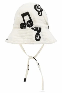 Mini Rodini WHITE Patterned hat