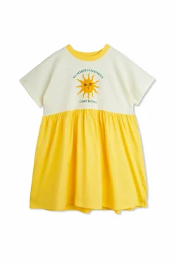 Mini Rodini YELLOW Dress with print