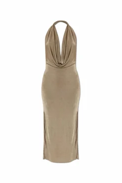 MISBHV beige Backless dress
