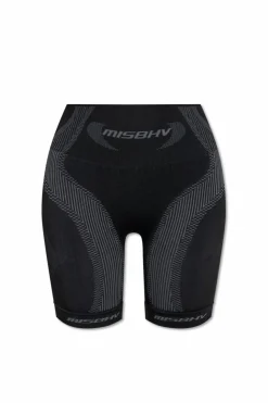 MISBHV BLACK Short leggings with logo