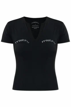 MISBHV BLACK T-shirt with logo