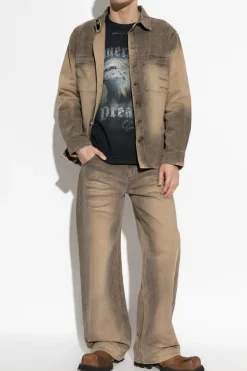 MISBHV BROWN Jeans with logo