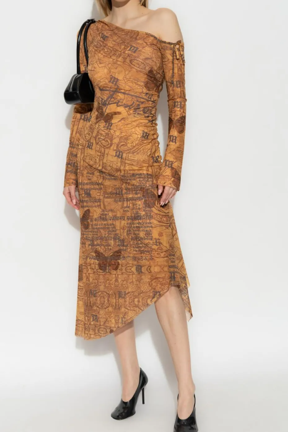 MISBHV BROWN Printed dress