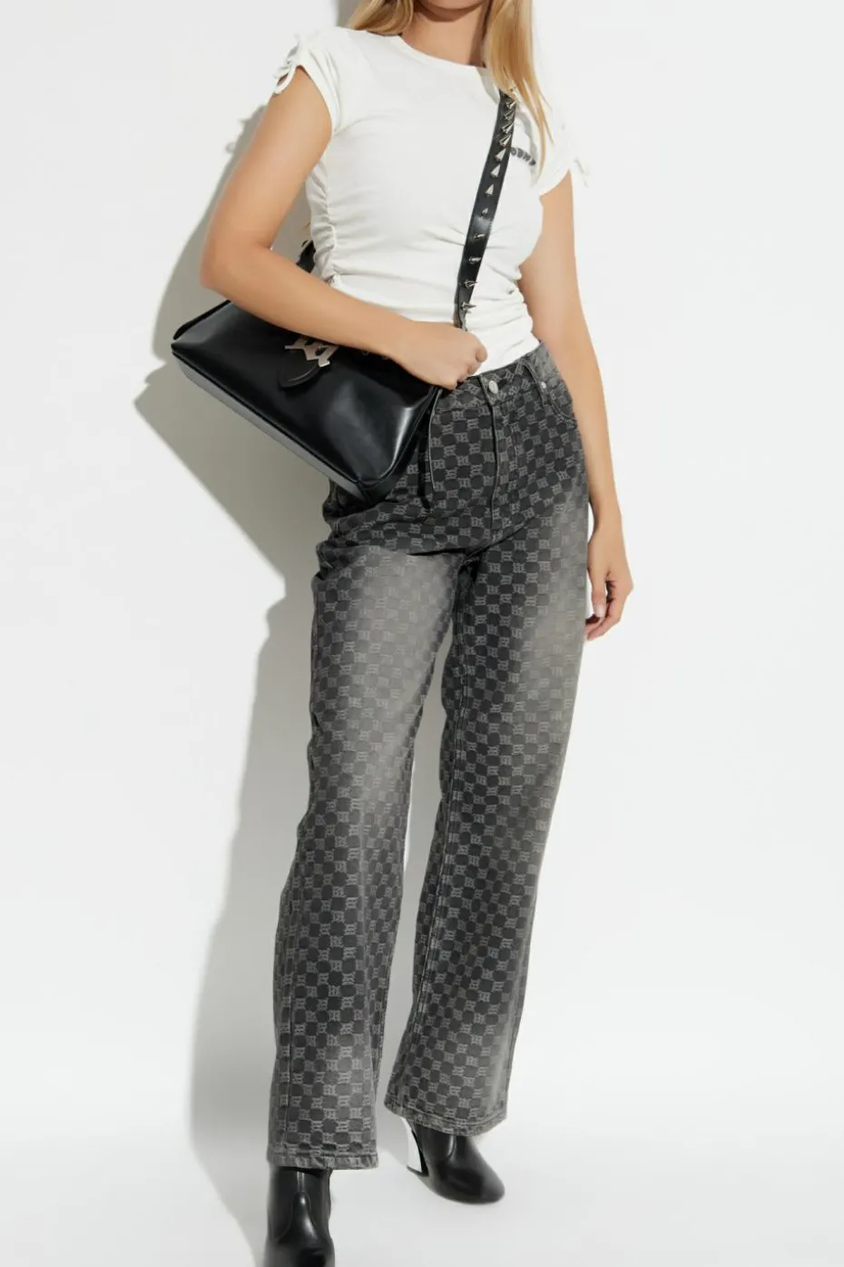 MISBHV GREY Jeans with logo