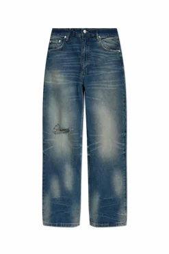 MISBHV NAVY BLUE Jeans with logo