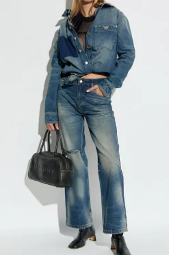 MISBHV NAVY BLUE Jeans with logo