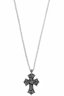 MISBHV SILVER Necklace with cross pendant