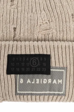 MM6 Maison Margiela beige Wool hat
