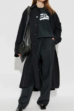 MM6 Maison Margiela BLACK Sweatshirt with logo