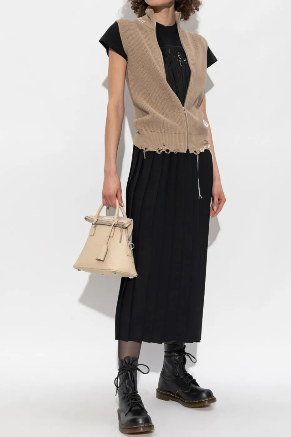 MM6 Maison Margiela BLACK Pleated skirt