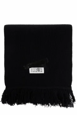 MM6 Maison Margiela BLACK Scarf with logo